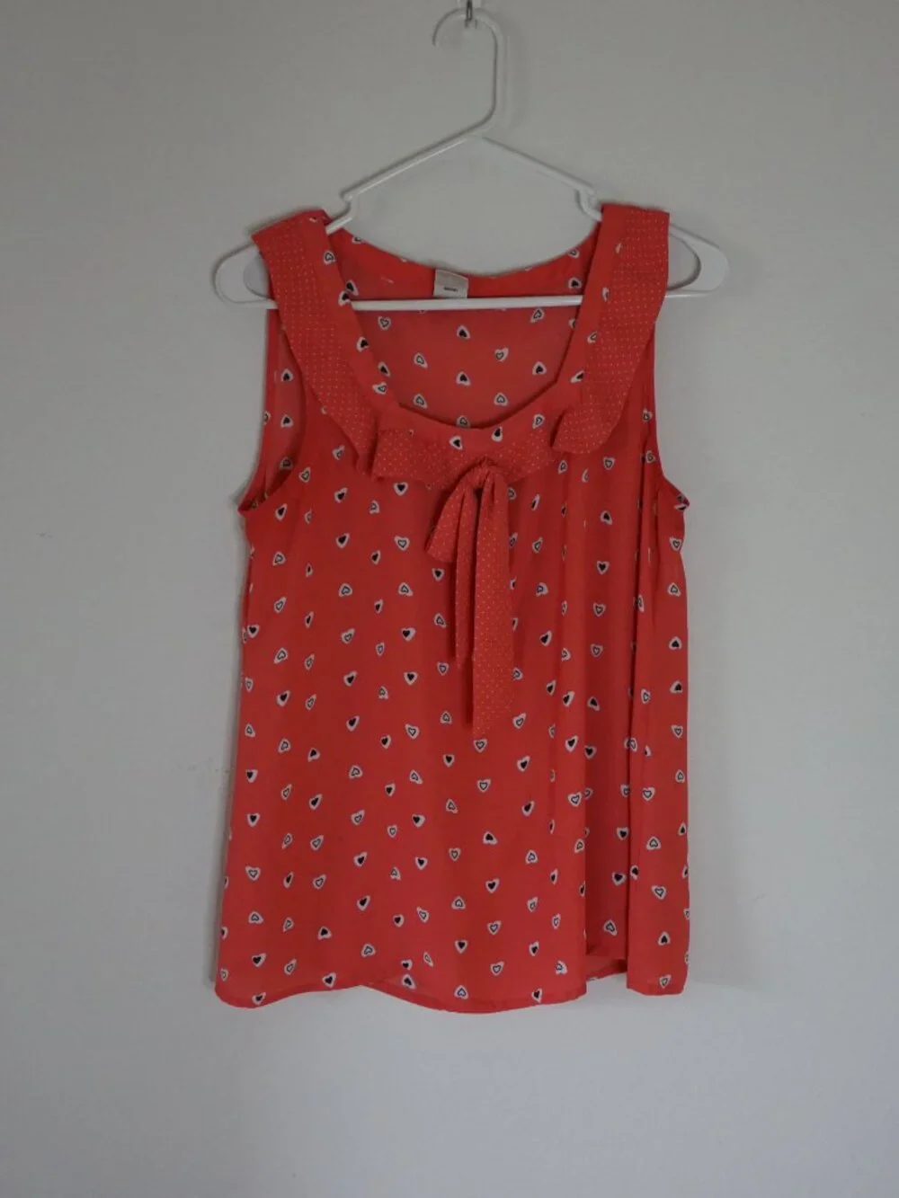 LC Disney Collection Red Blouse with Hearts